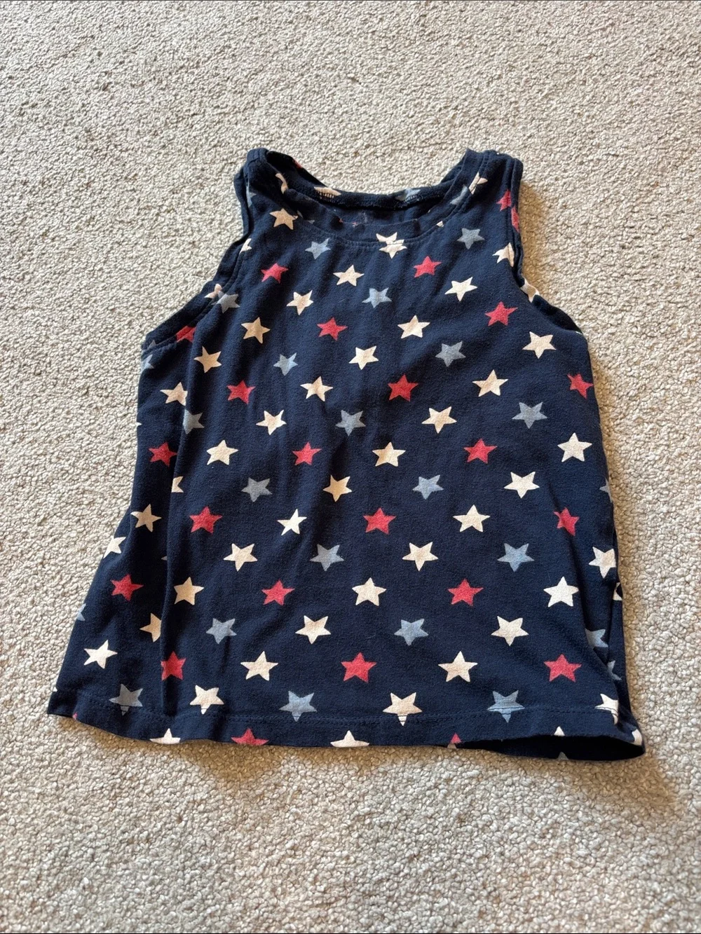 Old Navy Navy Star Print Tank Top
